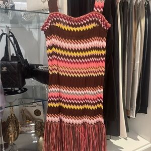 Missoni Pink and Brown Sheath Mini Dress